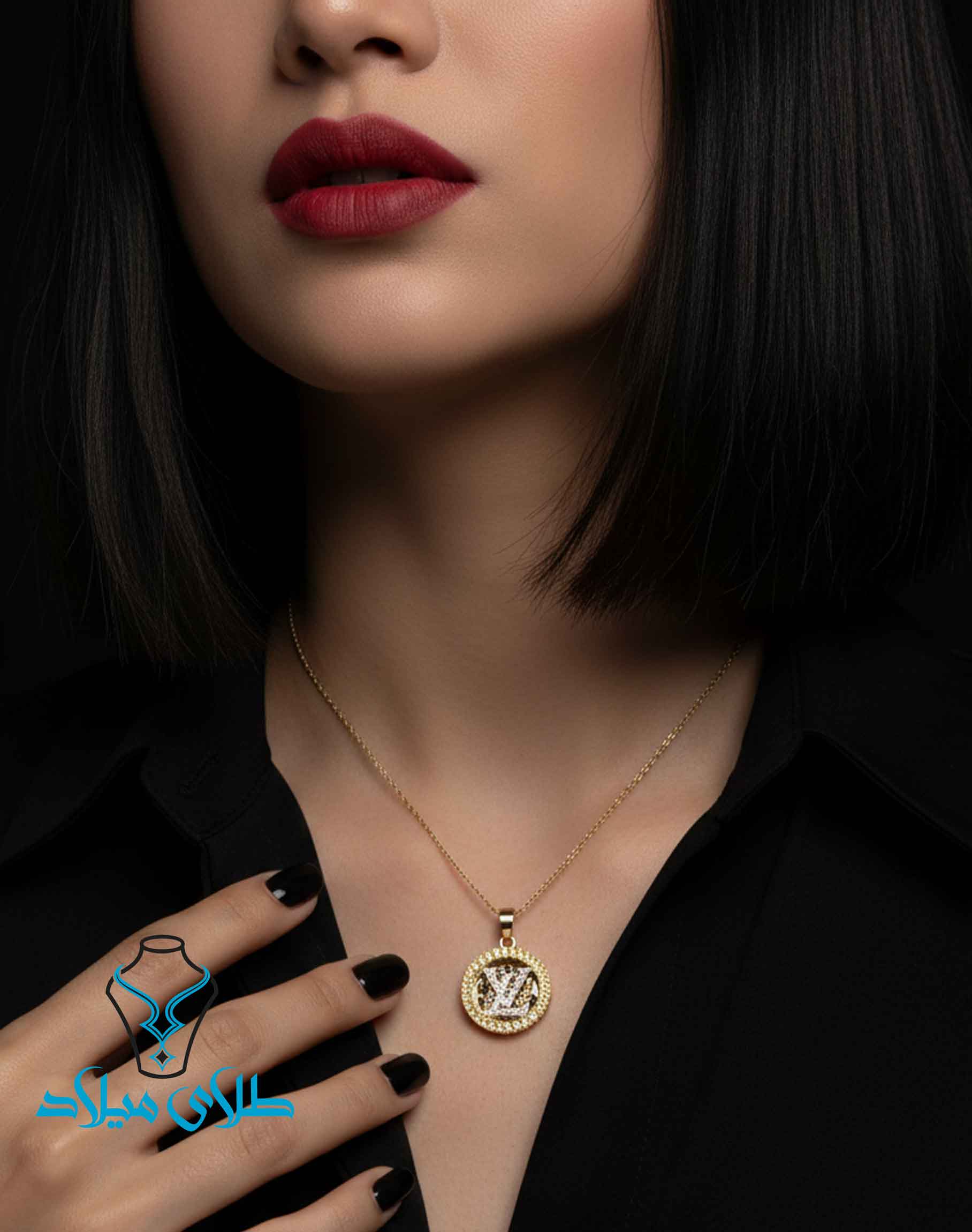 خرید پلاک طلا لویی ویتون کد3 میلازر