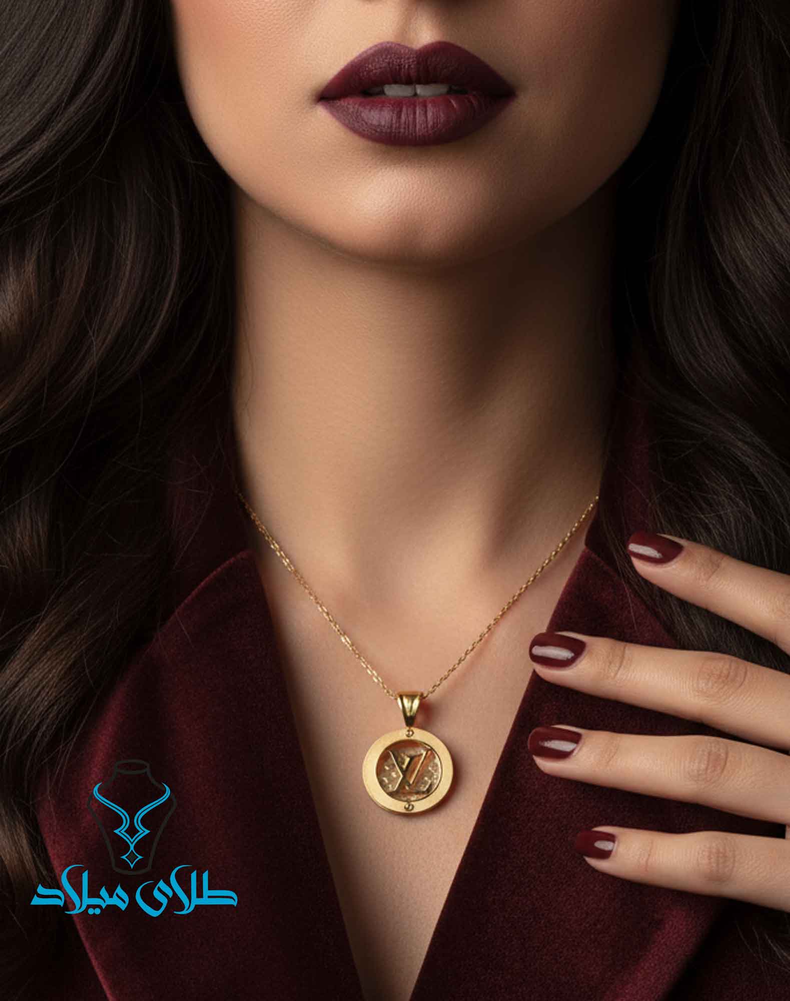 خرید پلاک طلا لویی ویتون کد4 از طلای میلاد