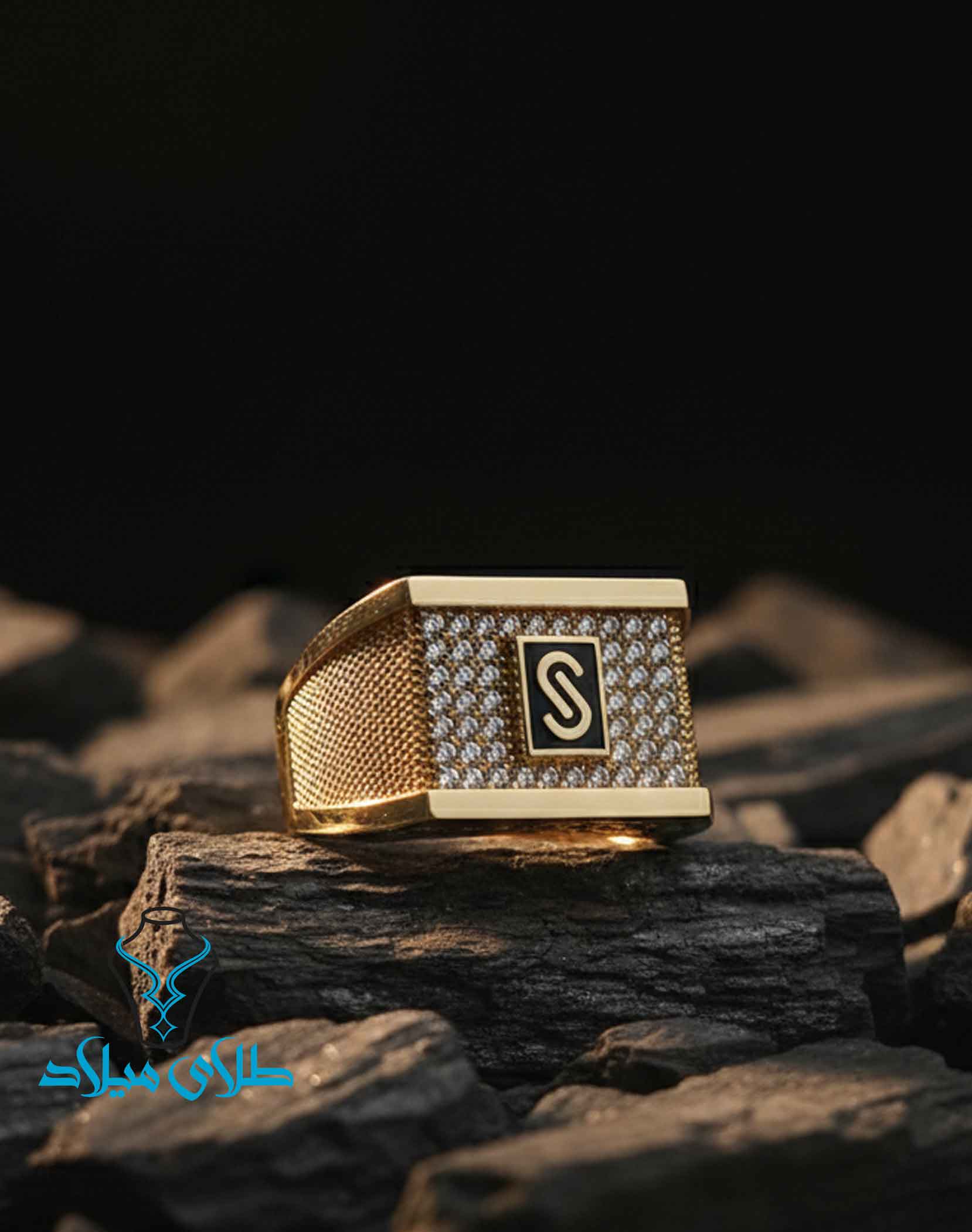 انگشتر طلا موناکو مردانه کد30 میلادزر