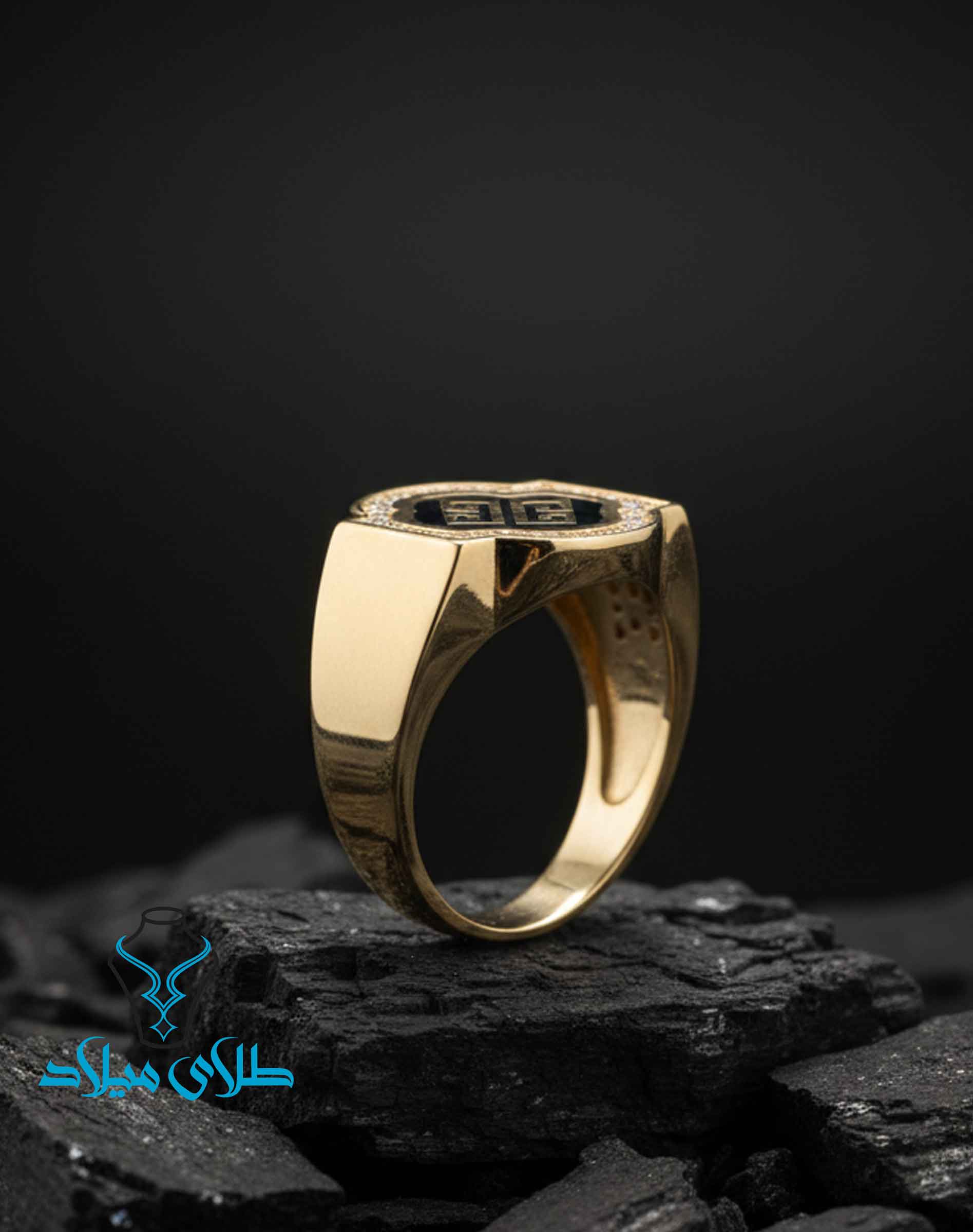 انگشتر طلا مردانه کد32 میلادزر