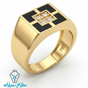 خرید انگشتر طلا مردانه کد22 میلادزر