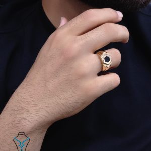 خرید انگشتر طلا مردانه کد24 گالری طلا میلاد