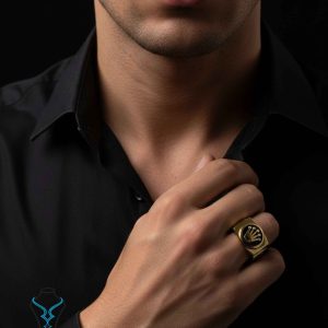 خرید انگشتر طلا مردانه کد27 از طلای میلاد
