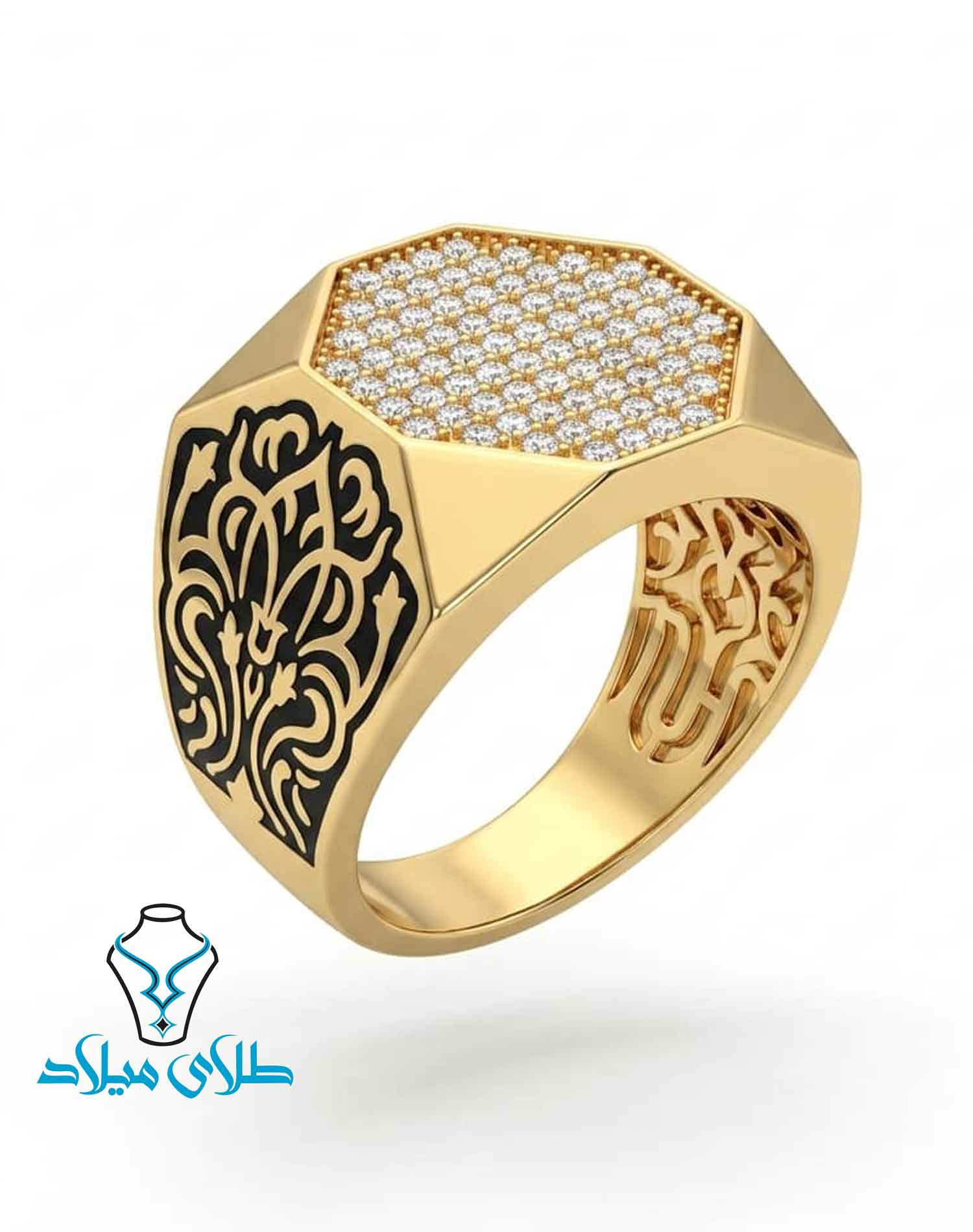 خرید انگشتر طلا مردانه کد28 از سایت میلادزر