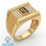 خرید انگشتر موناکو مردانه طلا کد30