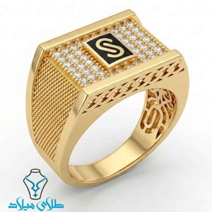 خرید انگشتر موناکو مردانه طلا کد30
