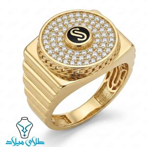 خرید انگشتر طلا مردانه کد31 از طلای میلاد
