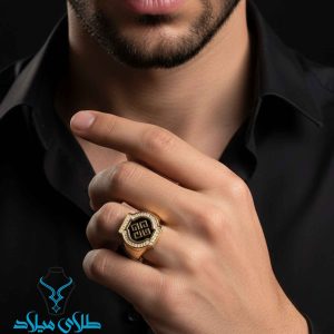 خرید انگشتر طلا مردانه کد32 از سایت میلادزر