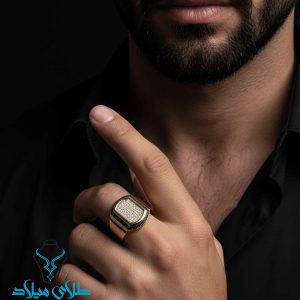 خرید انگشتر طلا مردانه کد33 از طلای میلاد