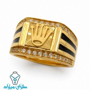خرید انگشتر مردانه طلا کد34 از سایت میلادزر