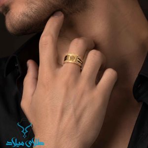 خرید انگشتر مردانه طلا کد34 از سایت میلادزر