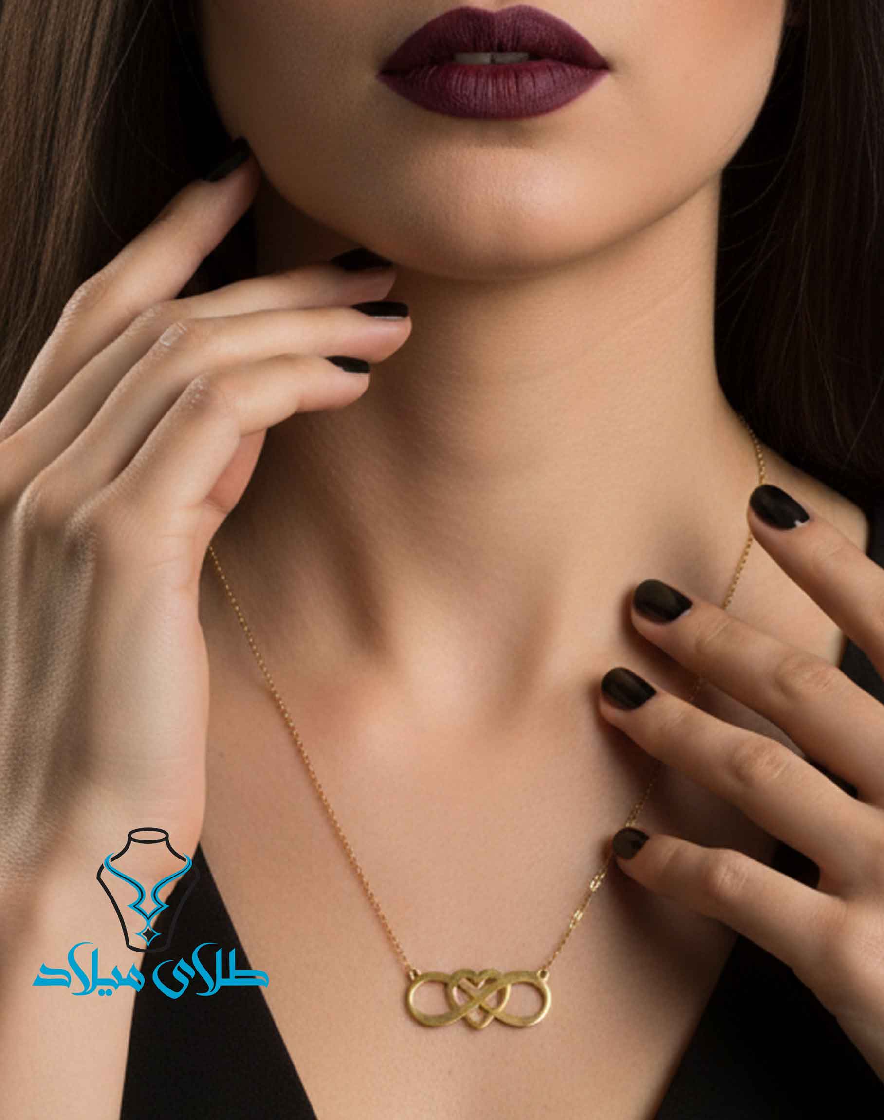 خرید گردنبند طلا کد43 از طلای میلاد