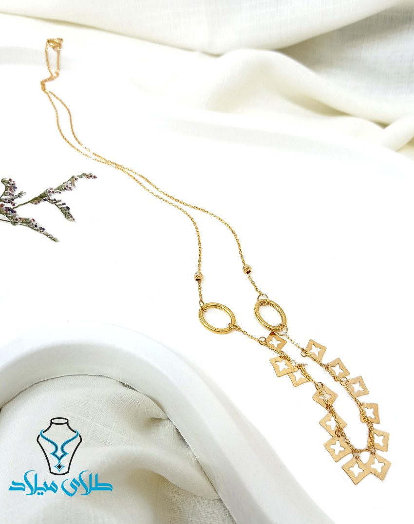 گردنبند طلا کد25 طلای میلاد