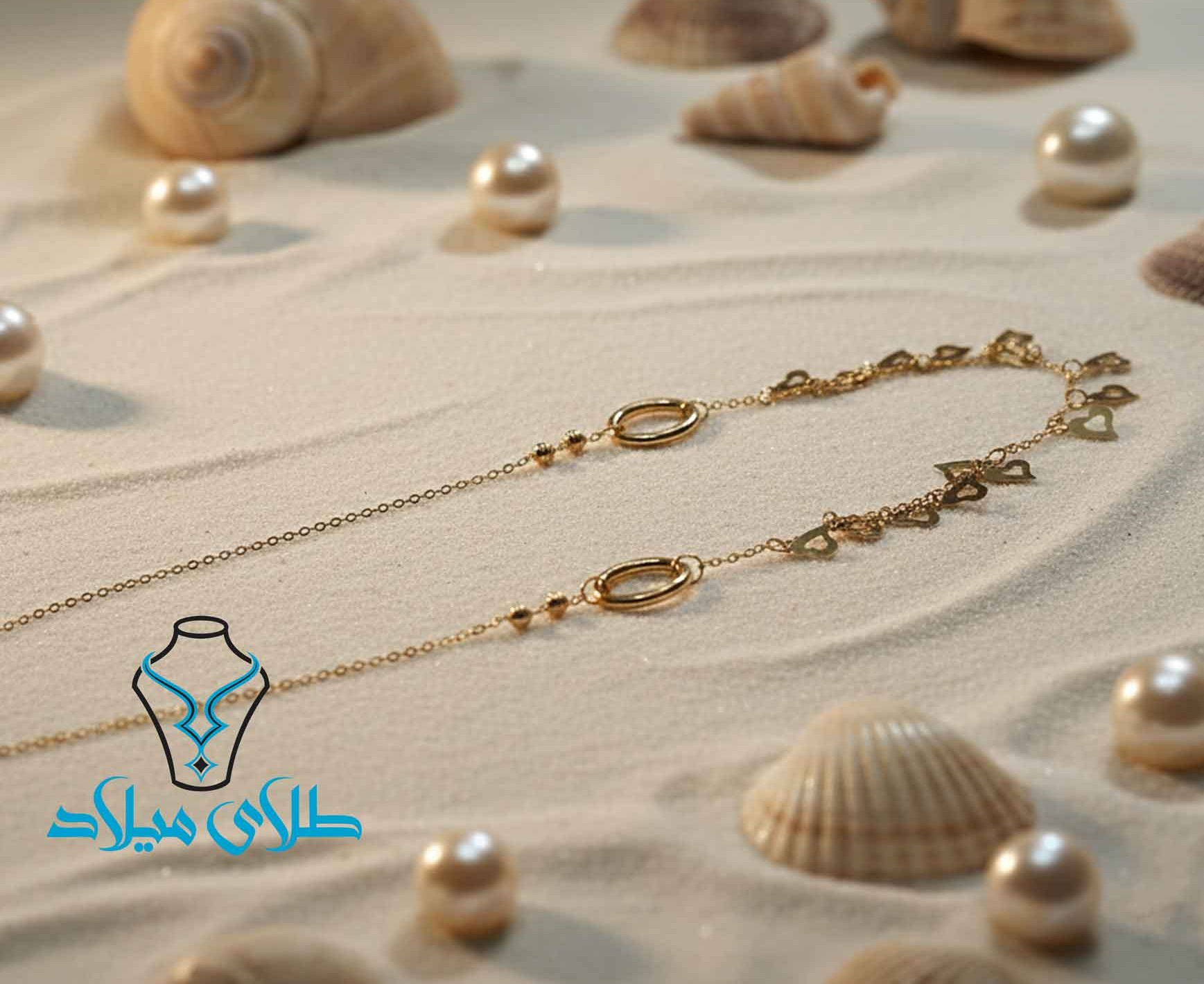 گردنبند طلا کد40 طلای میلاد