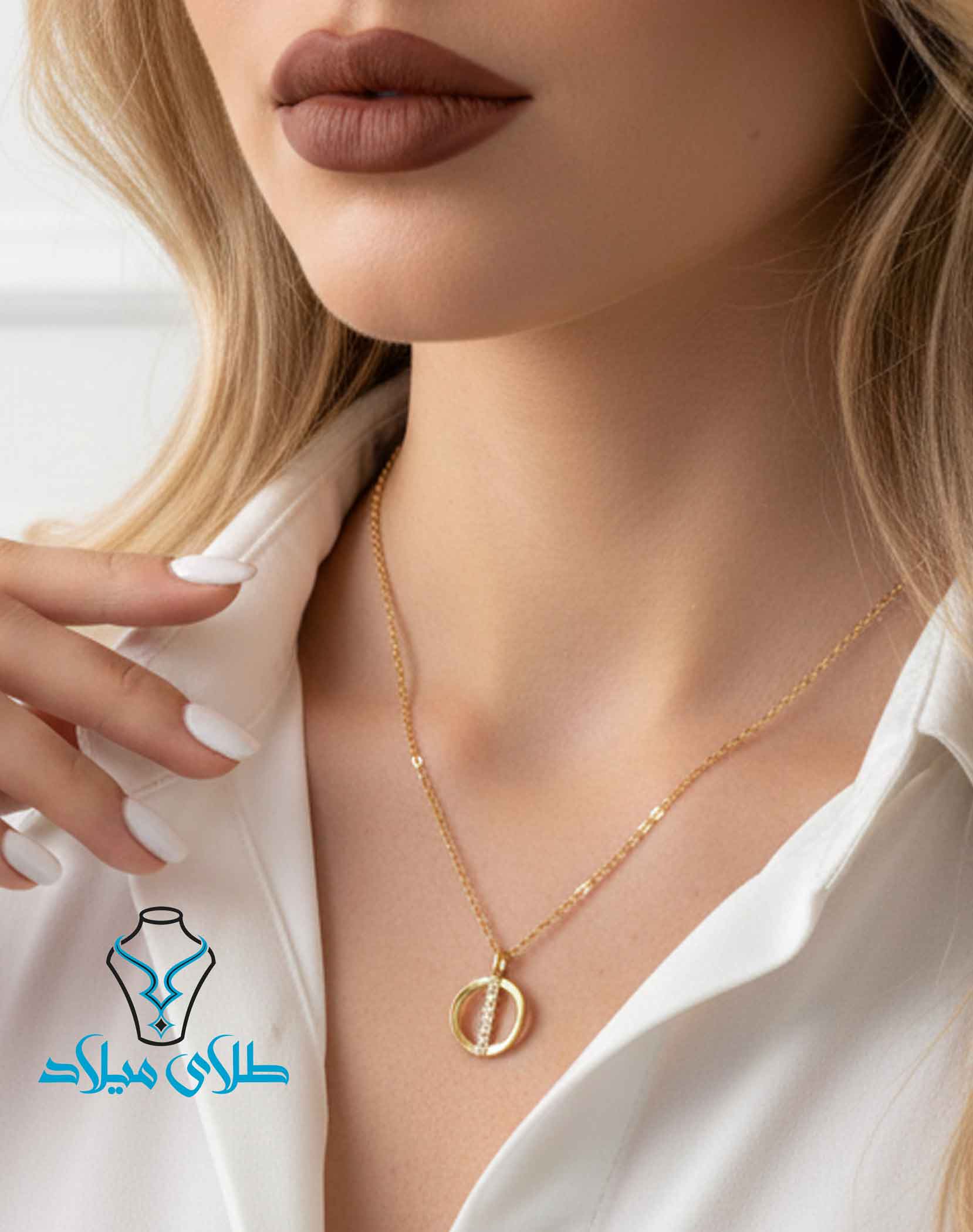 خرید گردنبند طلا کد46 از طلای میلاد