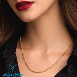 خرید گردنبند طلا کد48 از سایت میلادزر