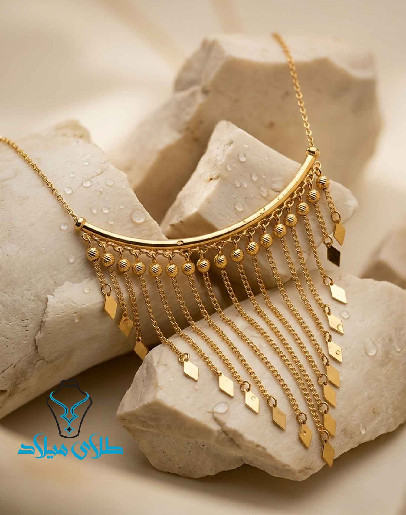 گردنبند طلا کد49 طلای میلاد