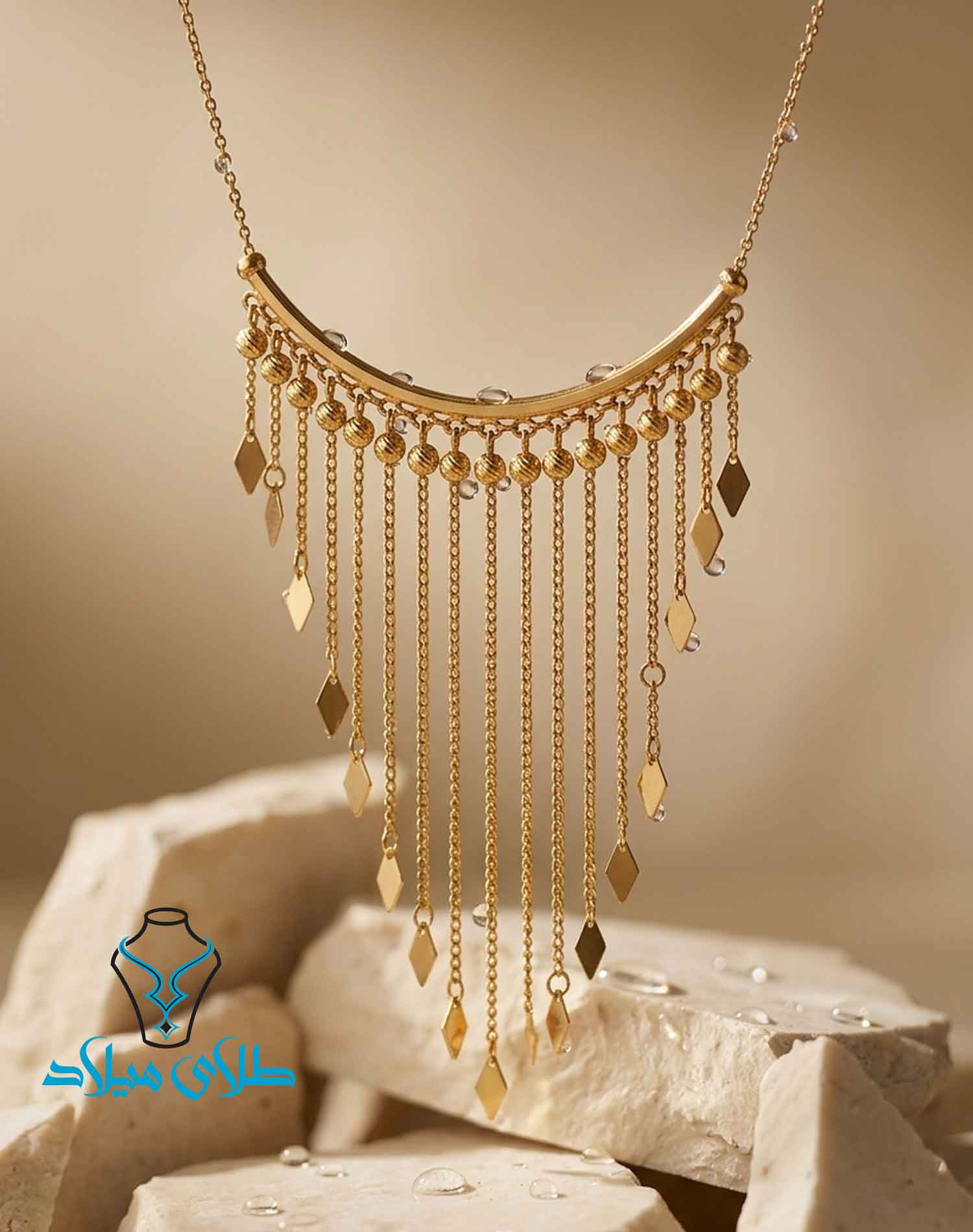 گردنبند طلا کد49 میلادزر