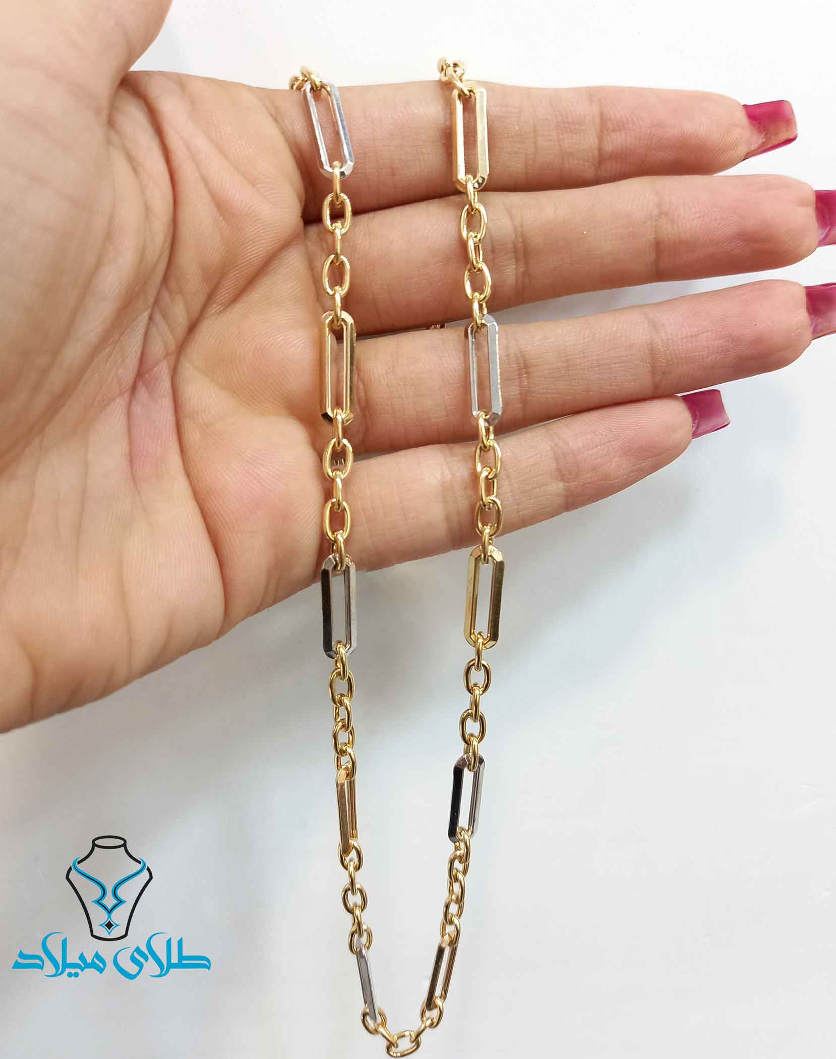 اندازه گردنبند طلا کد53