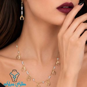 خرید نیم ست طلا ندا
