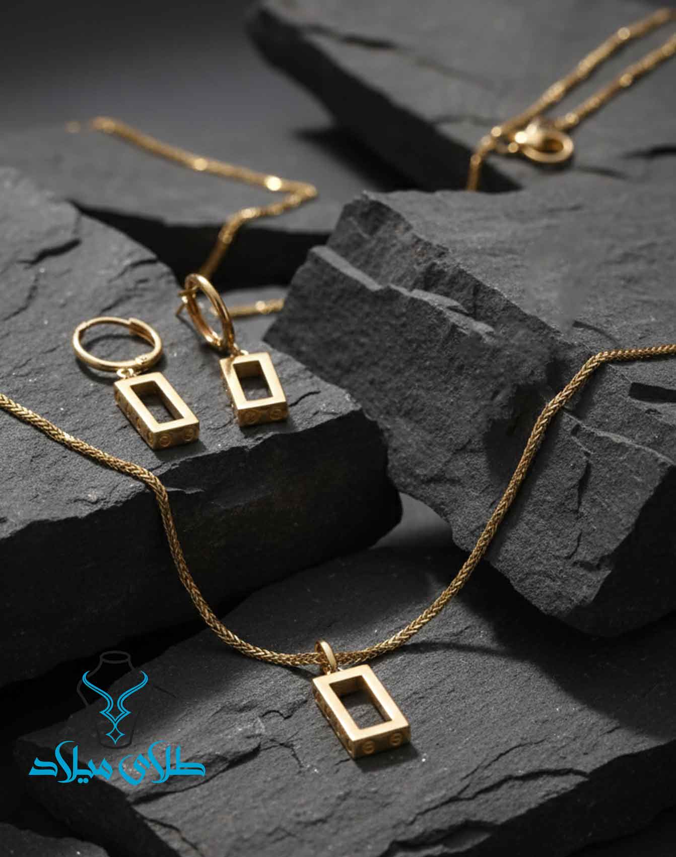 نیم ست طلا کارتیه کد2 میلادزر