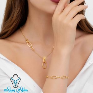 خرید نیم ست کد11 طلا میلاد
