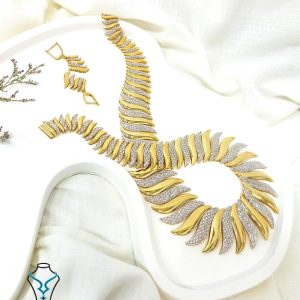 خرید نیم ست طلا کد14