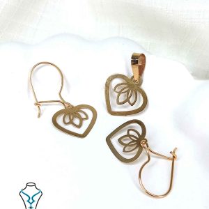 خرید نیم ست طلا کد16