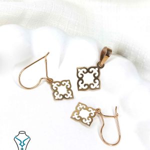 خرید نیم ست طلا کد17