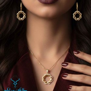 خرید نیم ست طلا کد23 از سایت میلادزر