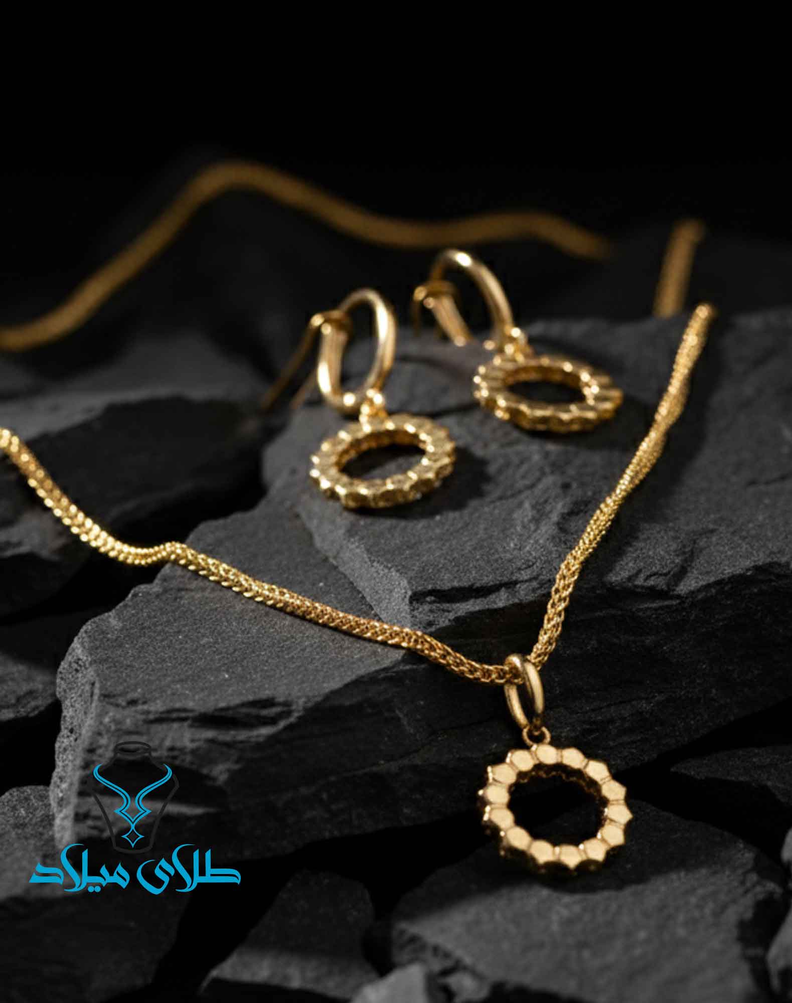 نیم ست طلا کد25 در گالری طلا میلاد