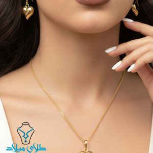 خرید نیم ست طلا کد26 از سایت میلادزر