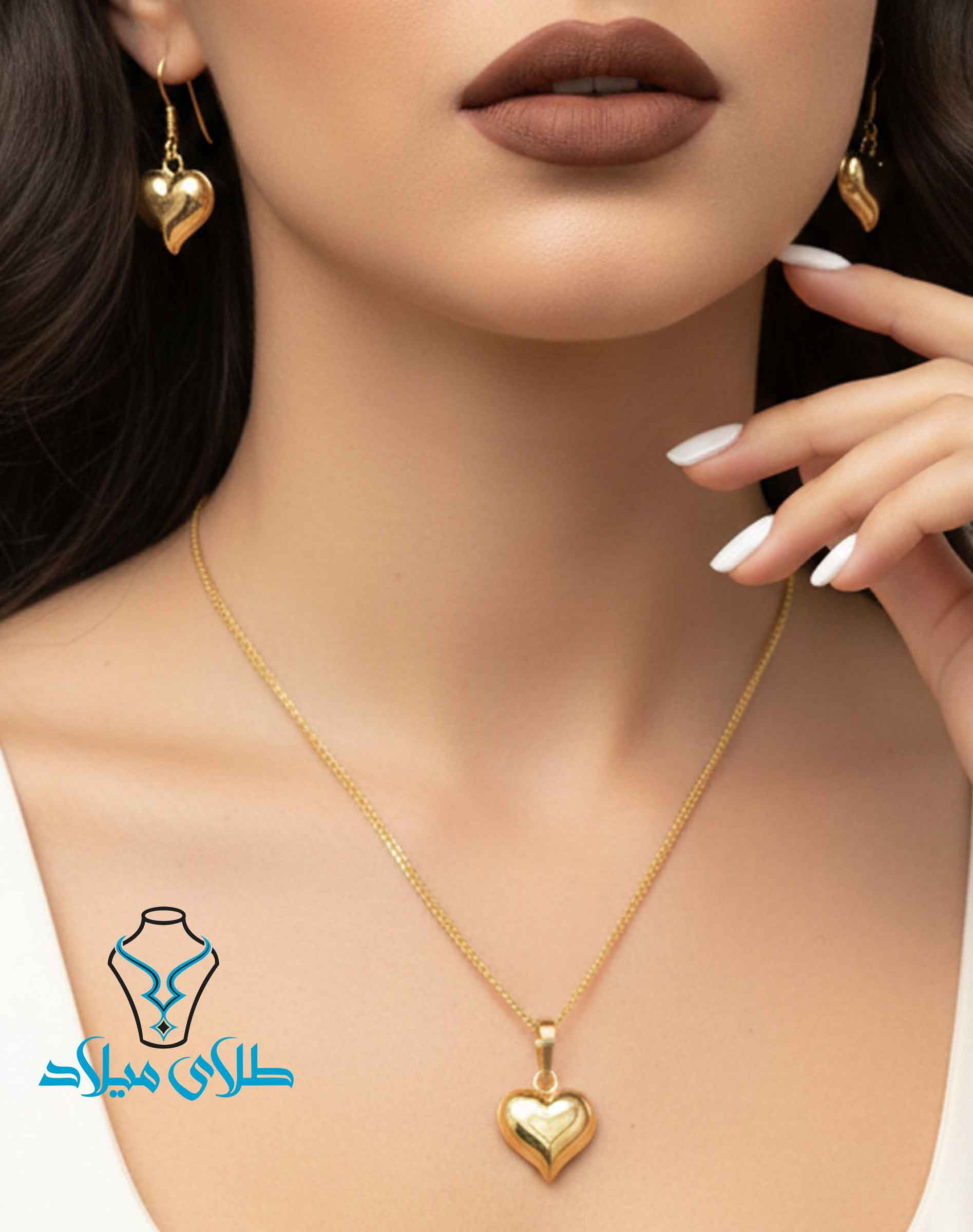 خرید نیم ست طلا کد26 از سایت میلادزر