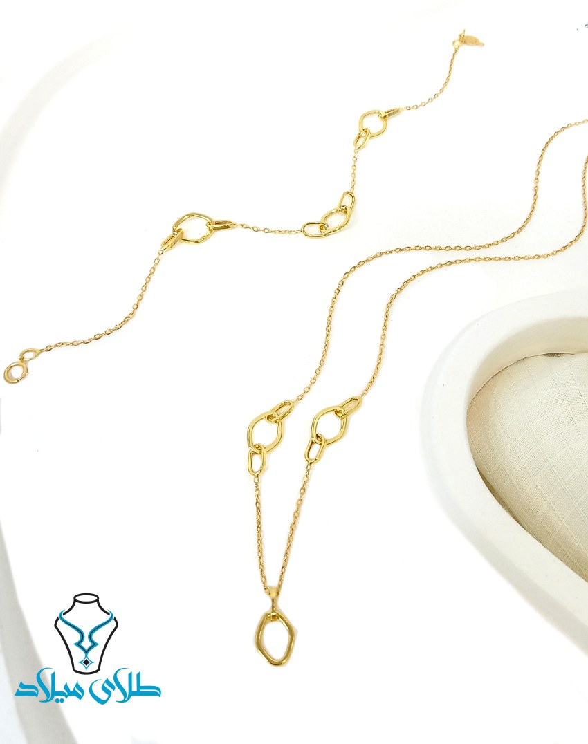 نیم ست طلا کد15 میلادزر