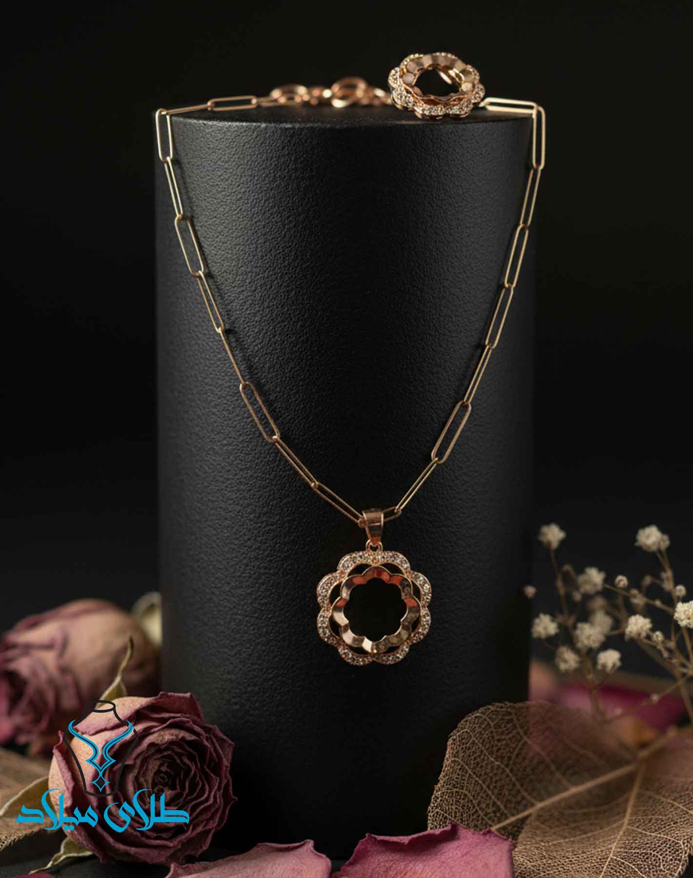 نیم ست طلا کد20 میلادزر