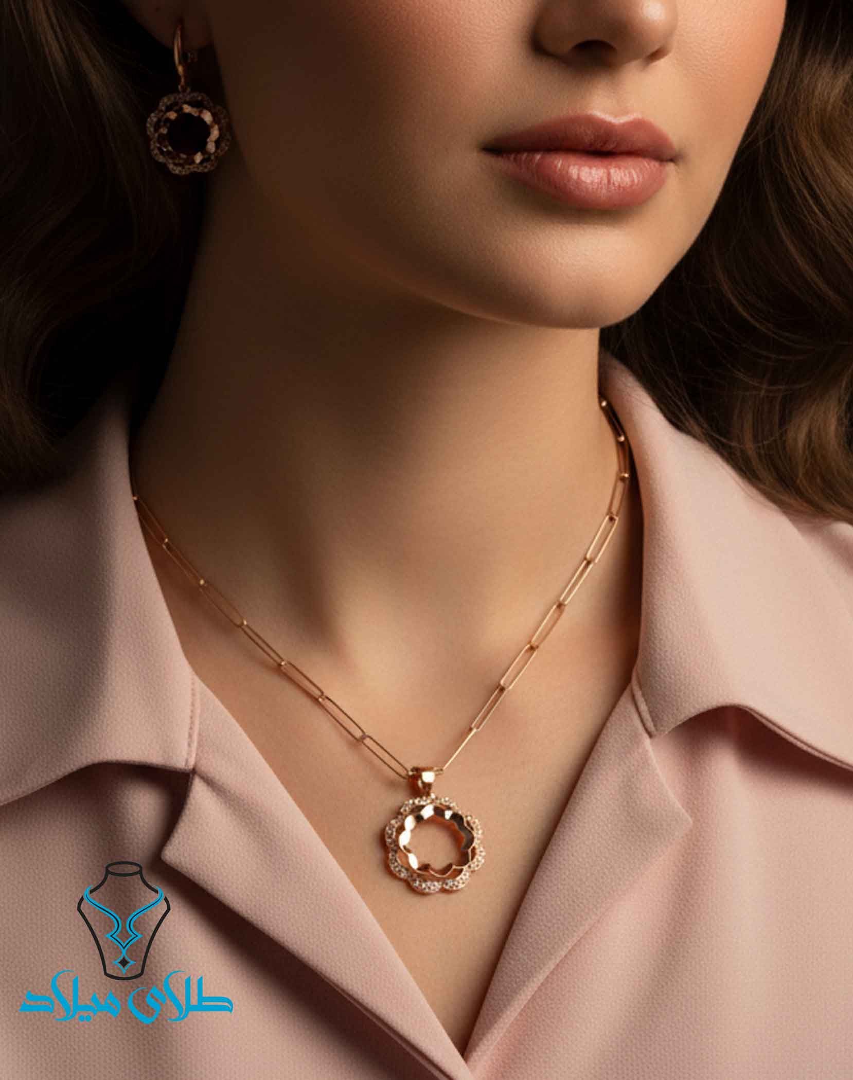 خرید نیم ست طلا کد20 از طلای میلاد