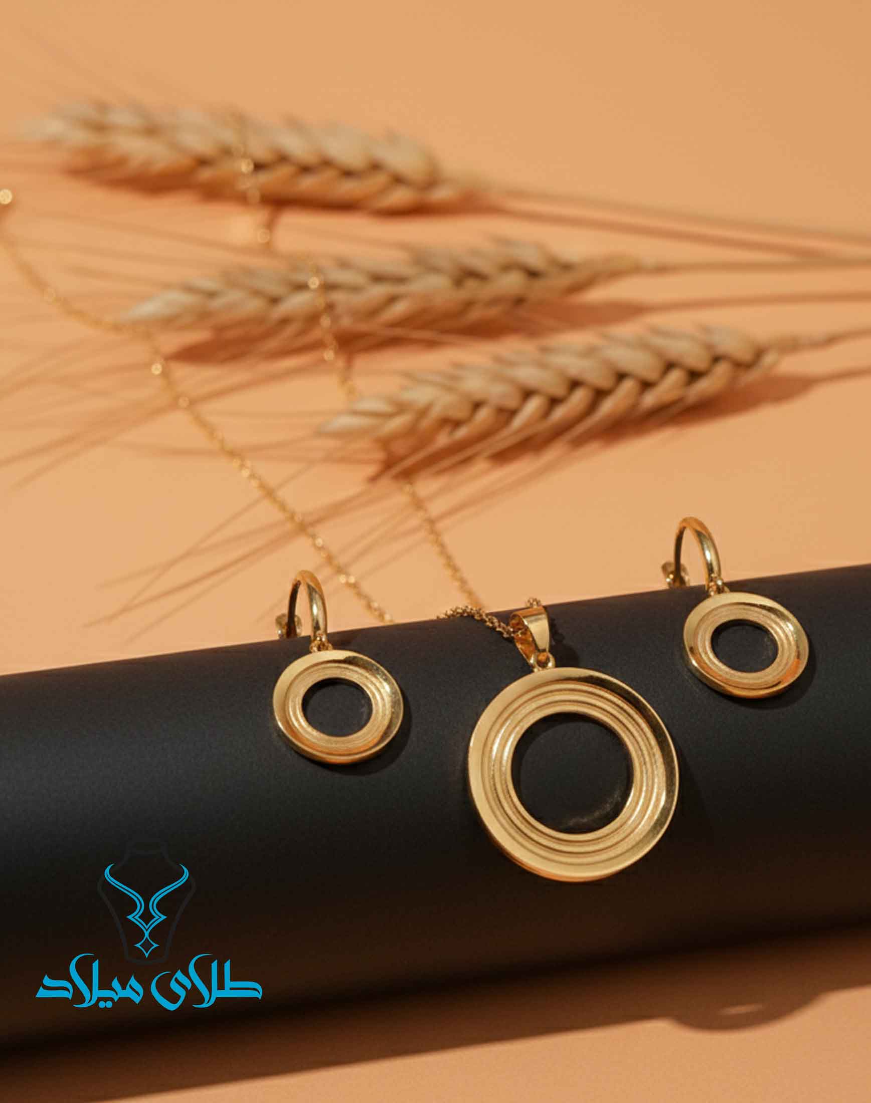 نیم ست طلا کد21 گالری طلا میلاد