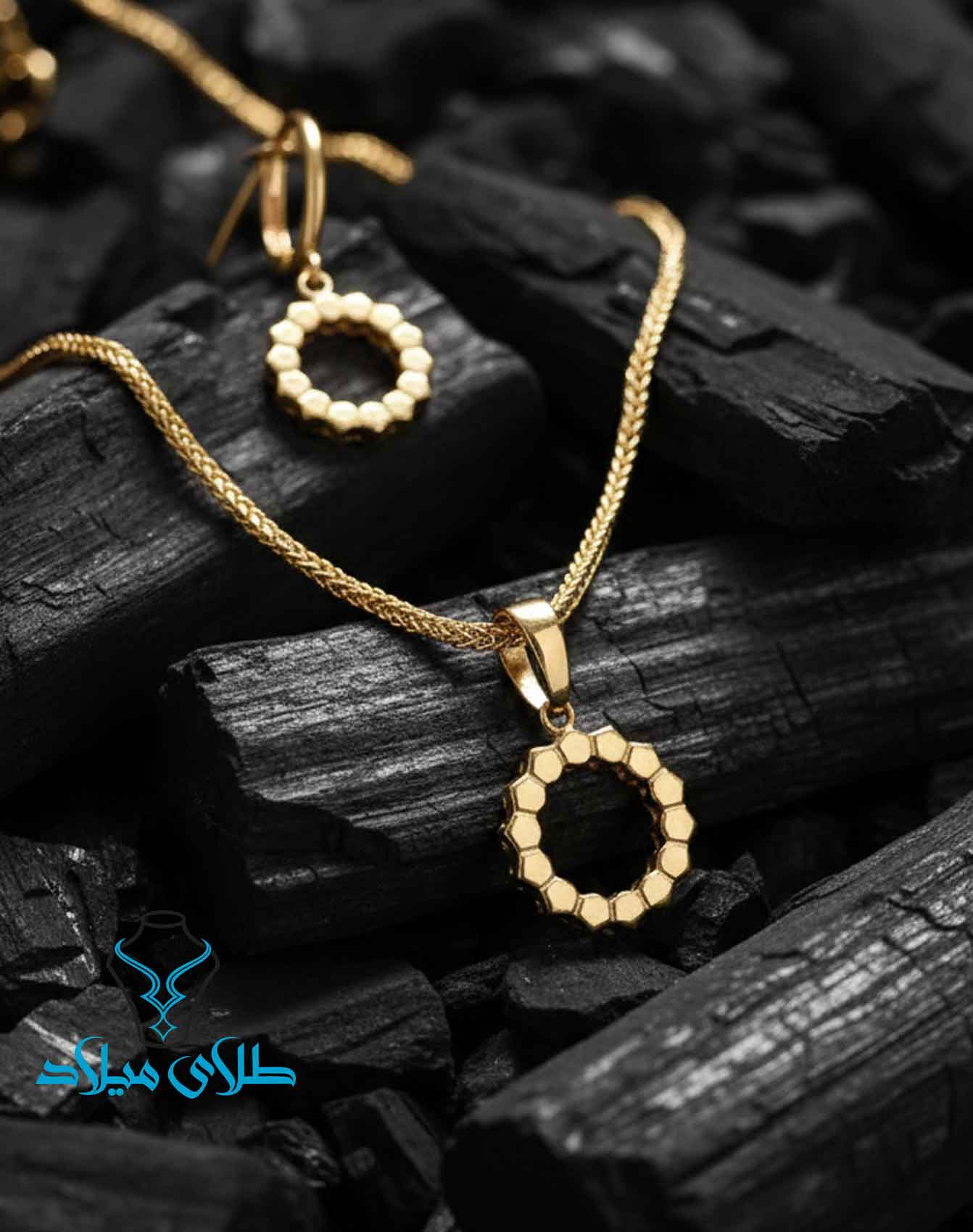 نیم ست طلا کد25