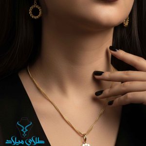خرید نیم ست طلا کد25 از سایت میلادزر