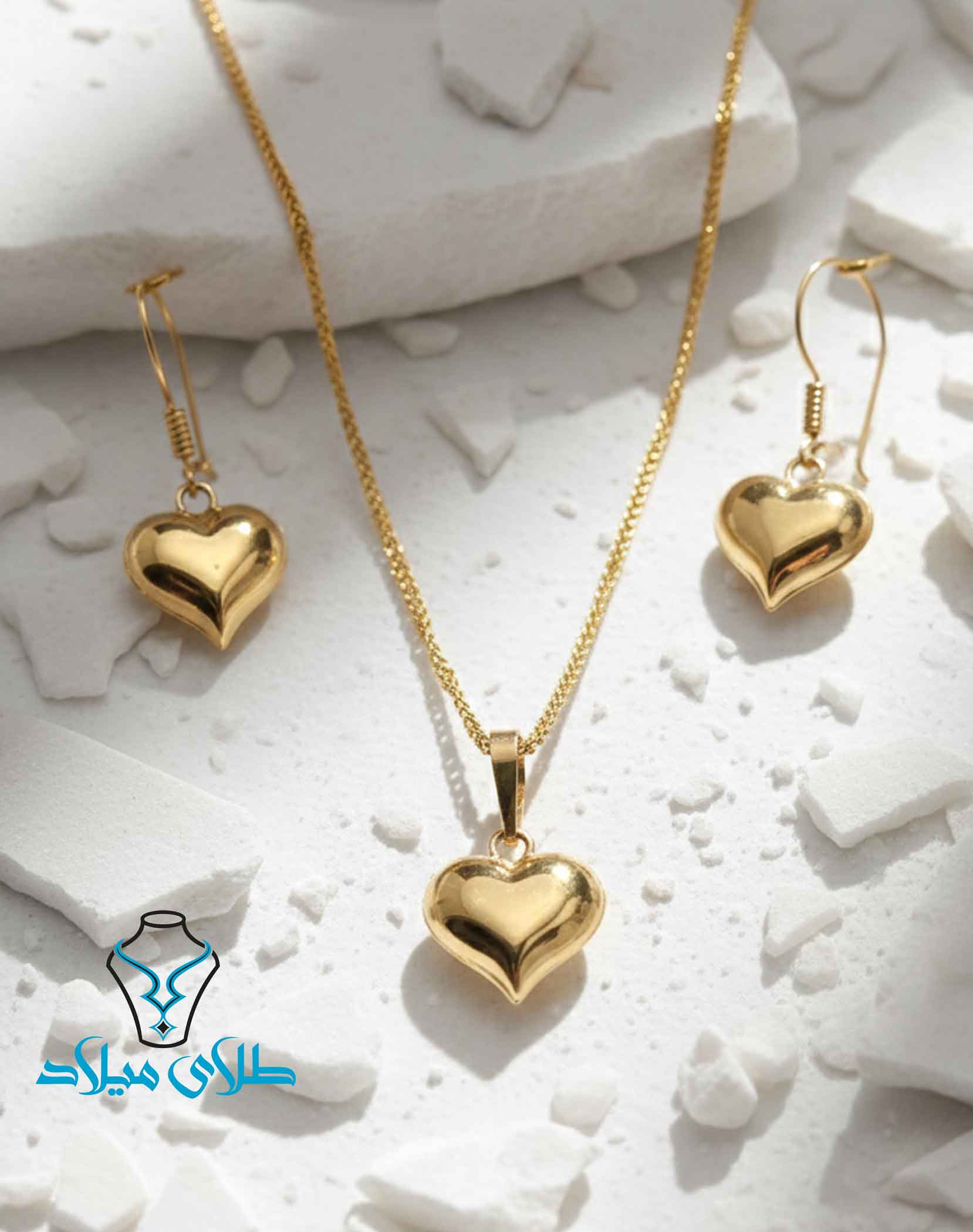 نیم ست طلا کد26 میلادزر