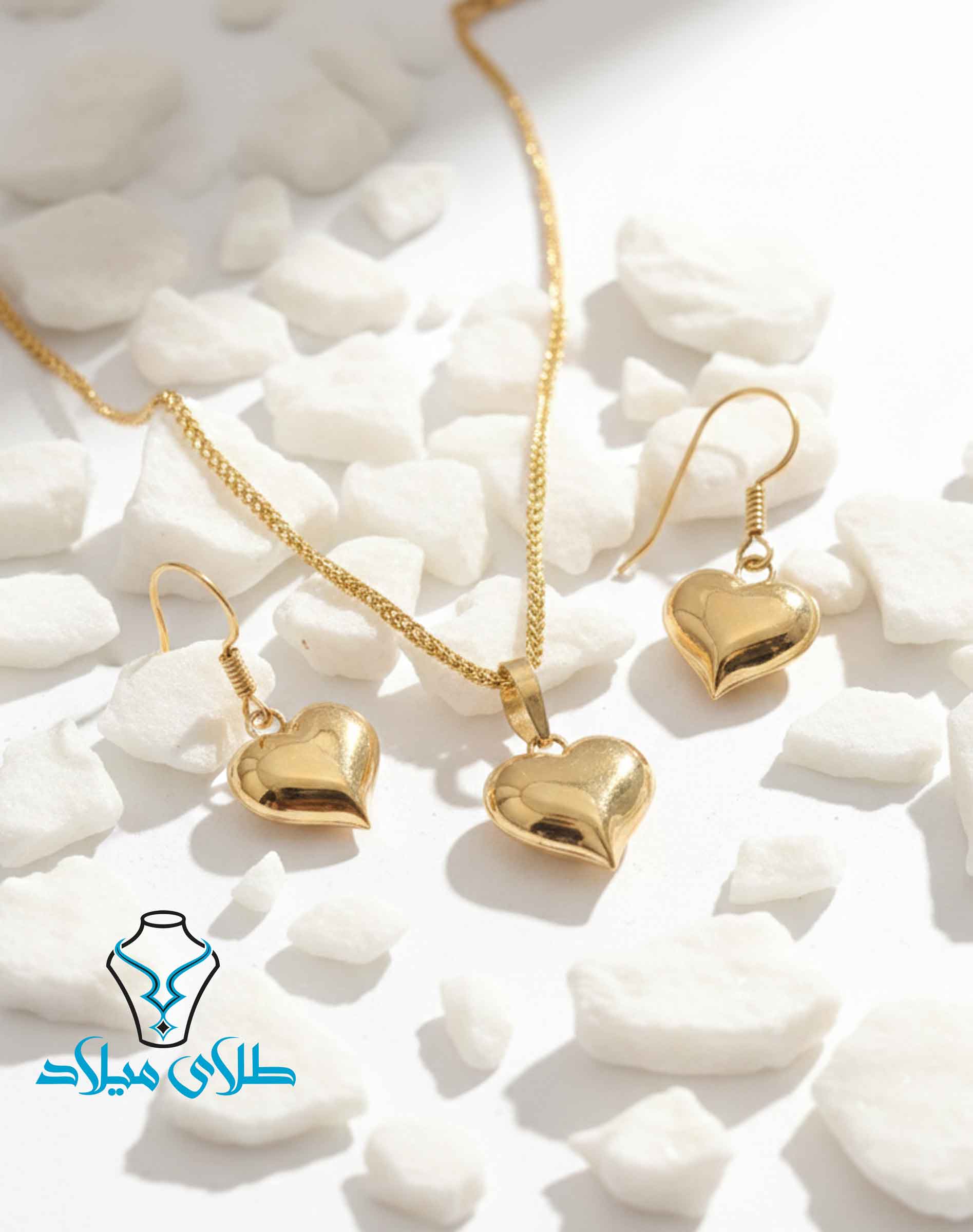نیم ست طلا کد26 طلای میلاد