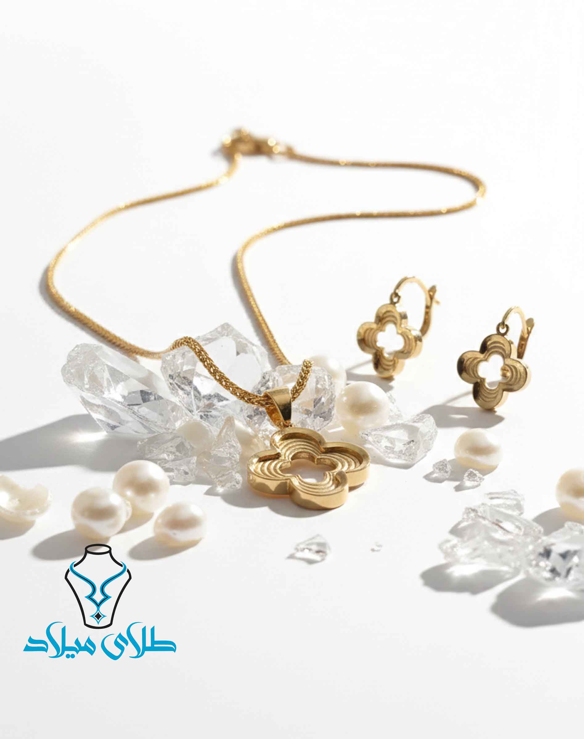 نیم ست طلا کد27 میلادزر