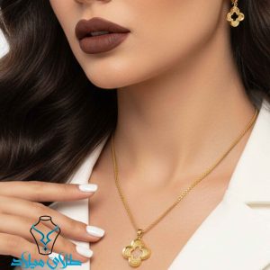خرید نیم ست طلا کد27 از طلافروشی میلاد