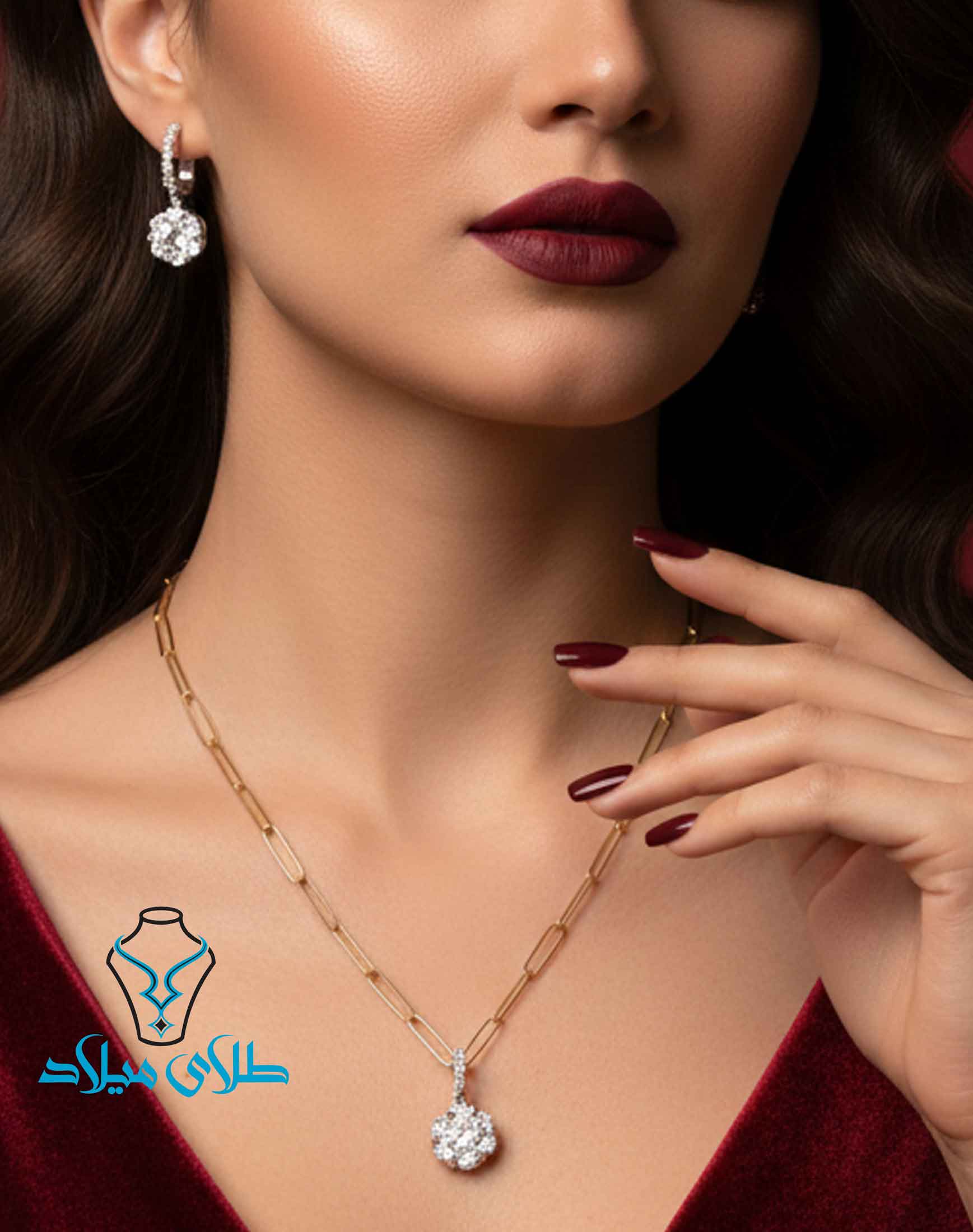 خرید نیم ست طلا کد29 جواهری