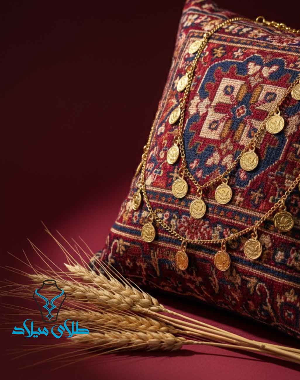 نیم ست طلا کد30 میلادزر