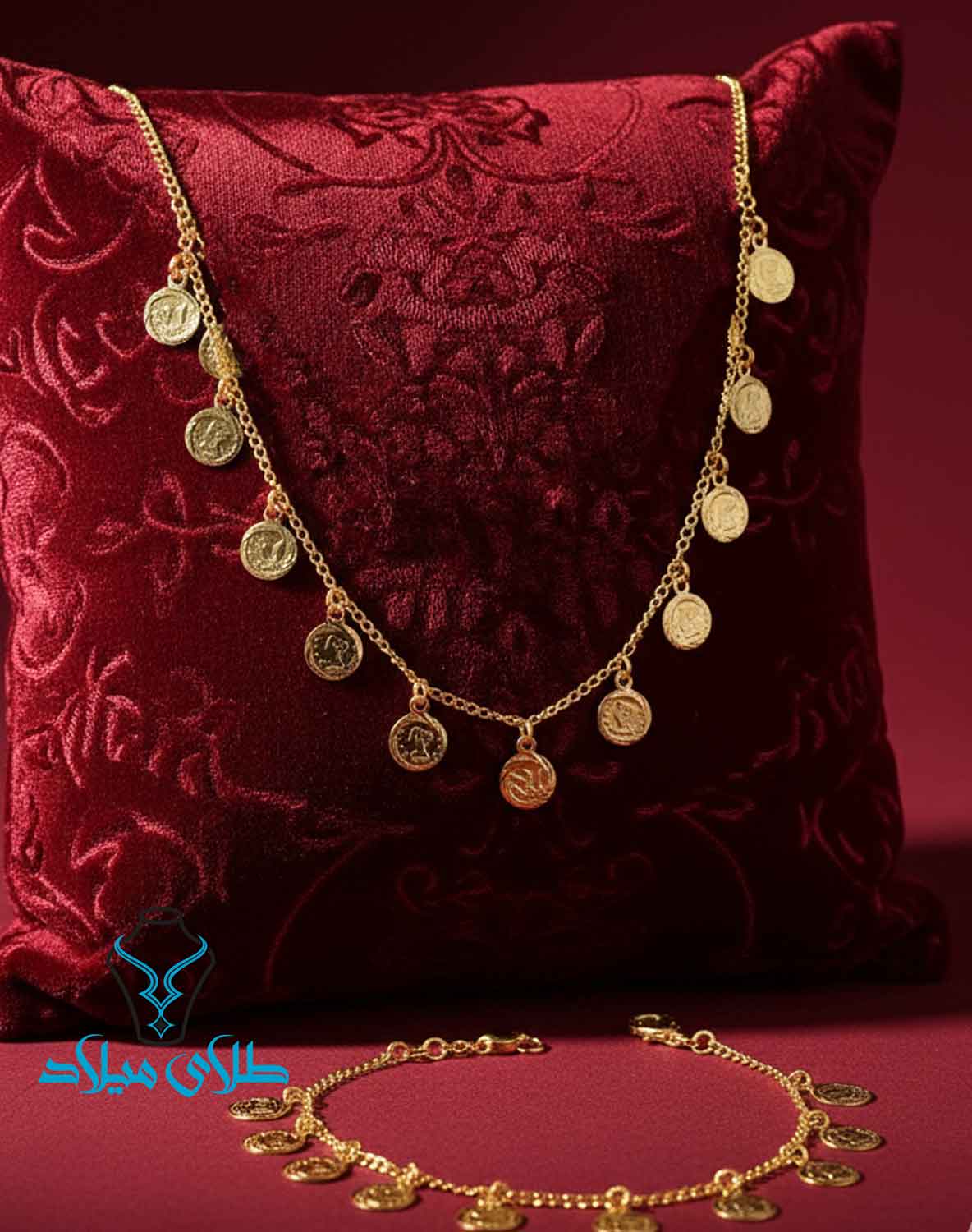 نیم ست طلا کد30 در گالری طلا میلاد