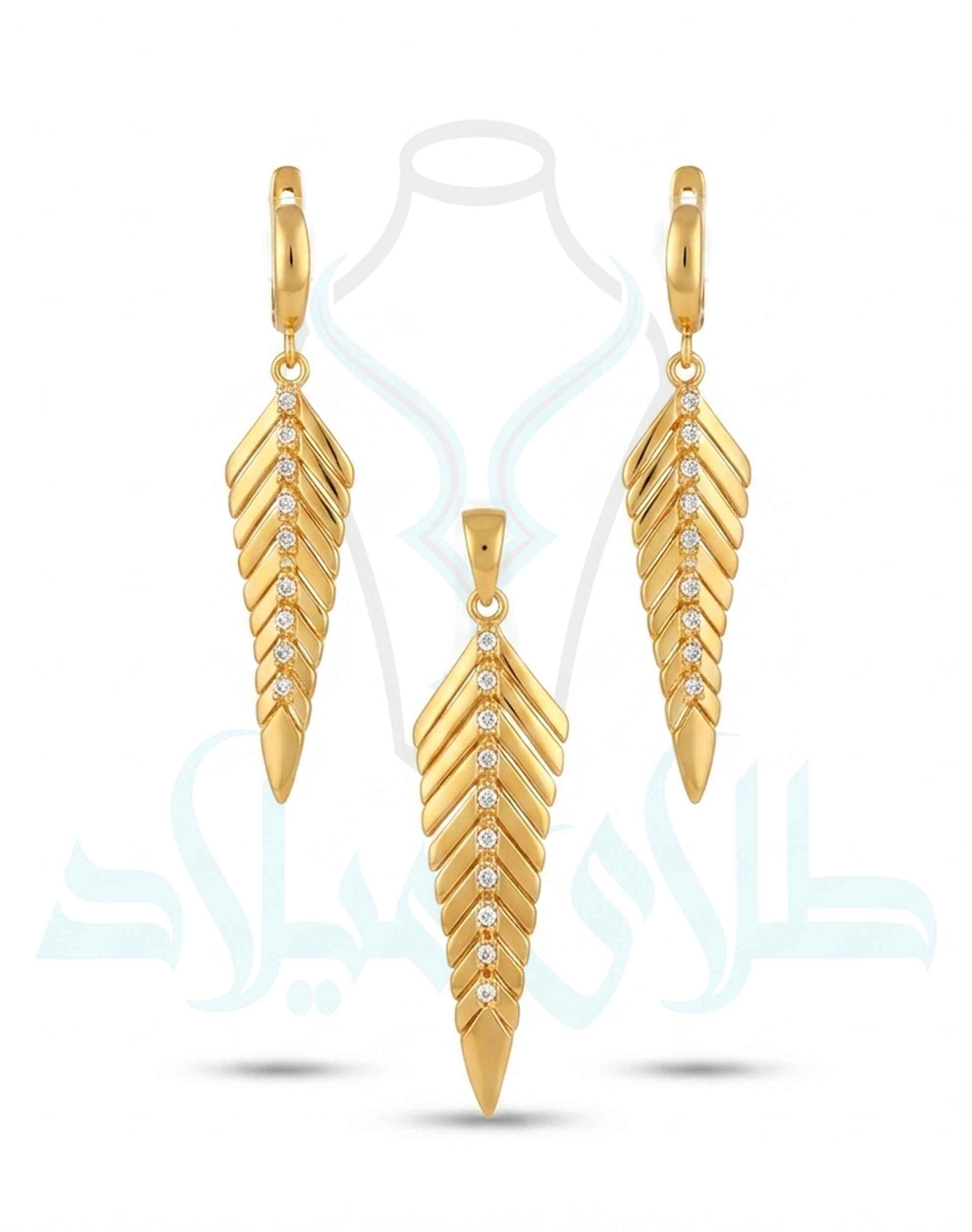 خرید نیم ست طلا کد34
