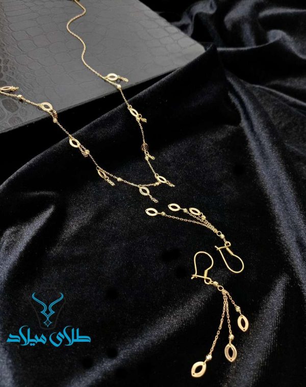 نیم ست طلا ستین زیبا