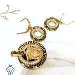 خرید نیم ست ورساچ طلا کد38