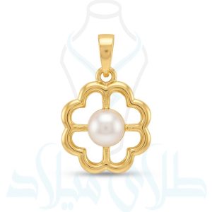 خرید پلاک طلا مرواریدی کد50